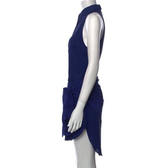 3.1 PHILLIP LIM Crepe Shirt Dress with Silk Front Wrap - Size 2 - Picture 14 of 15